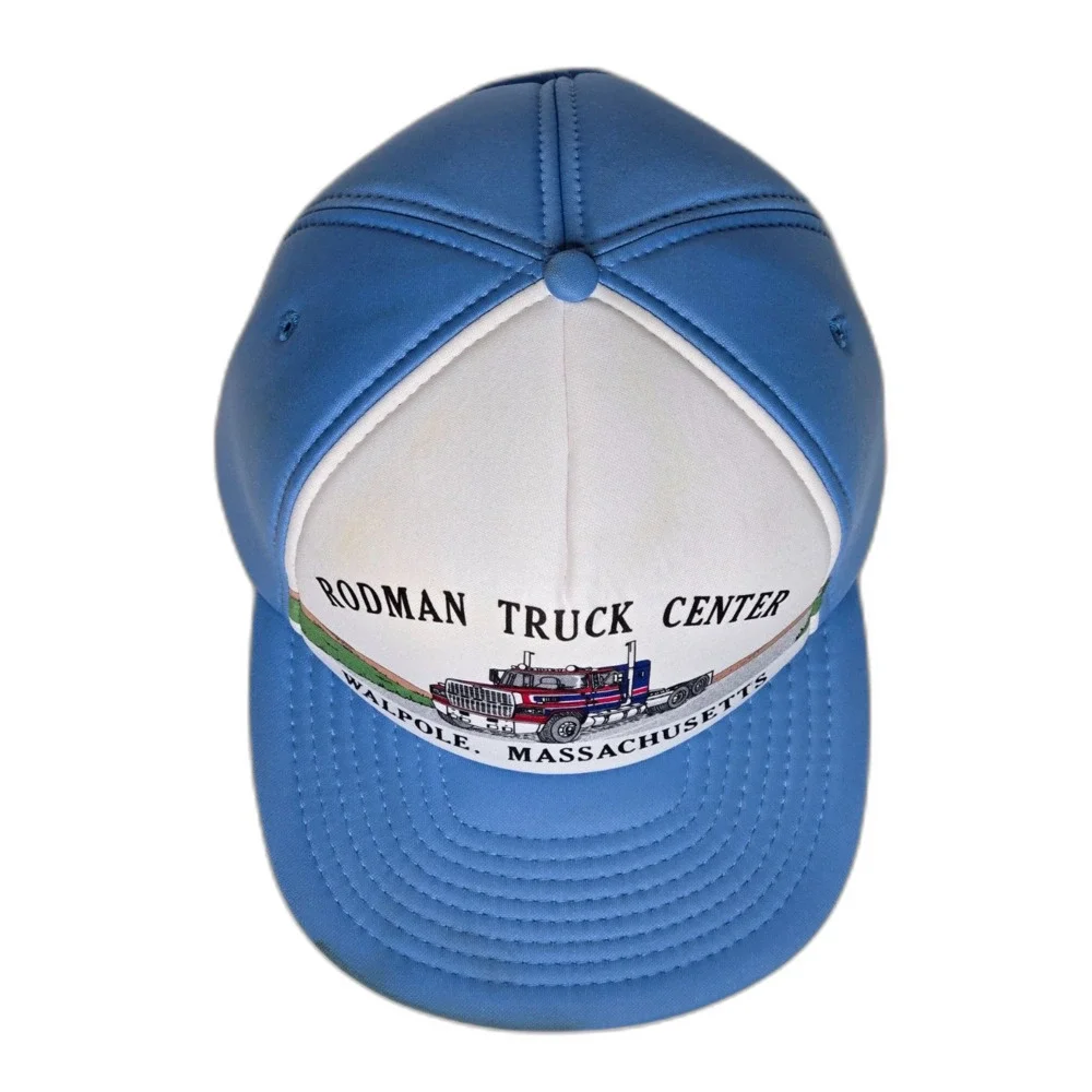 Vintage Rodman Truck Center Snapback Hat | Sportcap | One Size | Light Blue